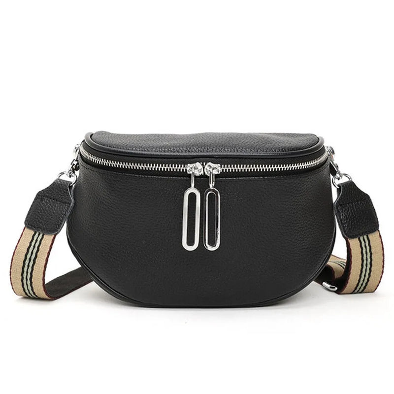 Bolsa feminina classic transversal em couro